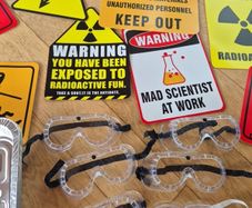 Science Party Decor Safety Goggles and Trays