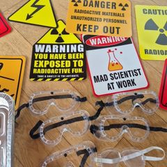 Science Party Decor Safety Goggles and Trays
