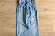 Mayoral ripped dungarees 7-8
