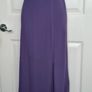 Brand New M&S Purple Blueberry Straight Skirt Front Splits Size 8r Image 4