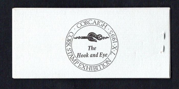 1995 Ireland Cork Philatelic Exhibition Booklet . Contains 2 X 38p City of Cork Narrow Gauge Railways Commemorative Stamps No 49
