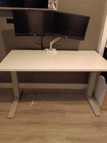 Sit stand work desk