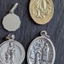 Silver chain only & 4 medallions Image 4