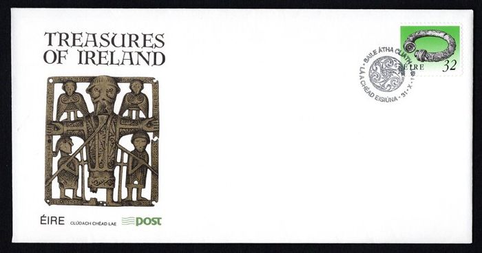 1991-5 Ireland Seventh Definitive Series Treasures of Ireland (32p Coil Issue self-adhesive Broighter Collar) An Post First Day Cover (FDC)