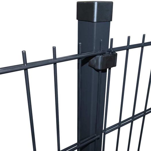 2D Garden Fence Panels & Posts 2008x1030 mm 6 m Grey