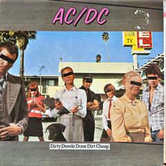 AC/DC Original Irish 1978 release of Dirty Deeds done dirt cheap with original inner lyrics sheet  vinyl in nm condition. Sleeve in vg condition with some sticker damage on front