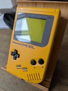 Nintendo Gameboy DMG-01 (the OG) in a NEW Yellow Shell - Optional Flash Cart - #427