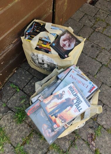 2 bags of dvd movies