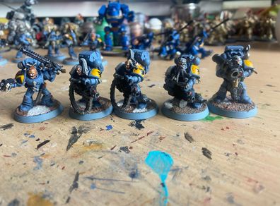 Warhammer 40k Space Wolves Long Fangs Squad