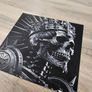 Skeleton Portrait - 3D Printed Texture Wall Art Image 2