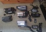 Vintage camcorders Hitachi, Samsung ,Sanyo, JVC
