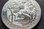 2024 UK 2 Pounds 1 Oz Silver .999 Coin - Britannia and Liberty