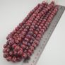 Antique Venetian Style Thousand Blue Eyes Red Glass Beads Necklace Strand Image 10