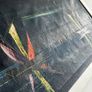 Vintage seascape oil painting with sailboats - framed Image 8