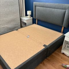 King size bed frame and headboard