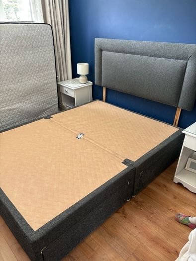 King size bed frame and headboard