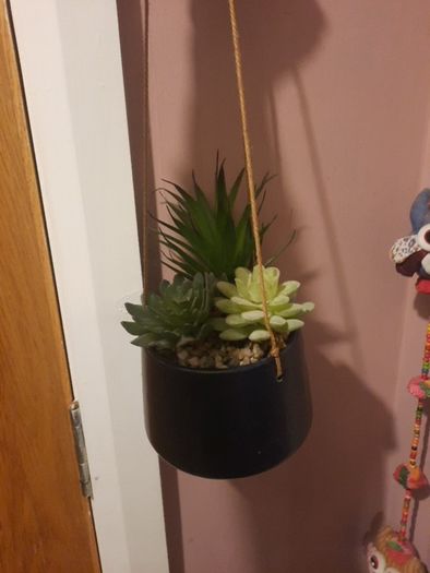 faux hanging plant
