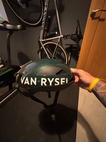 FINAL PRICE DROP Sam Bennett RCR decathlon helmet aero helmet size large worn handful of times unbelievable helmet beautiful