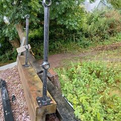 galvanised pole/ decking stanchions
