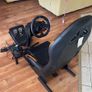 Complete Sim Racing Cockpit Logitech G29  Shifter  Foldable Stand with Seat  Like New Image 2