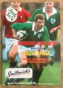 Very Rare 1994 Combined Provinces v South Africa - November International Programme