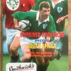 Very Rare 1994 Combined Provinces v South Africa - November International Programme