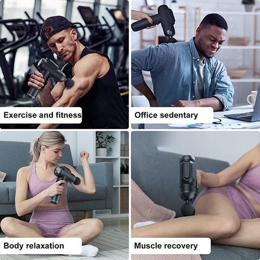 Massage Gun Deep Tissue Massager, 99 Speeds Powerful Percussion Massager with LCD Touch Screen, Handheld Muscle Massage Gun with 6 Massage Heads for Muscle Pain Relief and Relaxation MULTIPLE COLOURS AVAILABLE  (FREE POSTAGE)