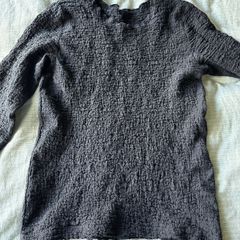 Black Textured Top - Seersucker Style