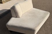 Cream chaise lounger