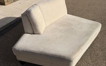 Cream chaise lounger