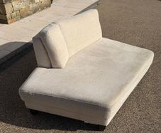 Cream chaise lounger