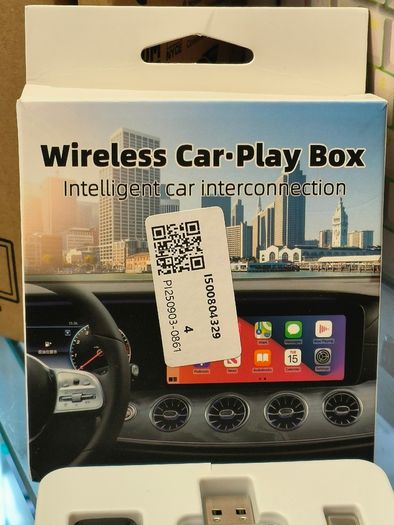 Wireless Car-Play Adapter 2 IN 1 Plug and Play Wired to Wireless Car Play Adapter Android Auto Dongle, Aux Compatible All Car Models Smart Carplay Box Support iPhone/Android