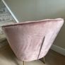 Pink velvet chair Image 4