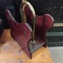 wood and brass Magazine Rack Image 3