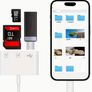 3-in-1 USB-C SD Card Reader with Dual Slots & USB-C Port - Compatible with Mac, MacBook Pro/Air/Mini, Android, and More Image 4