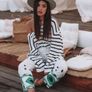 REDUCED Fab Zara Insta Famous Bloggers White Linen Blend Embroidered Trousers Size Large UK 12 New with Tags Image 7