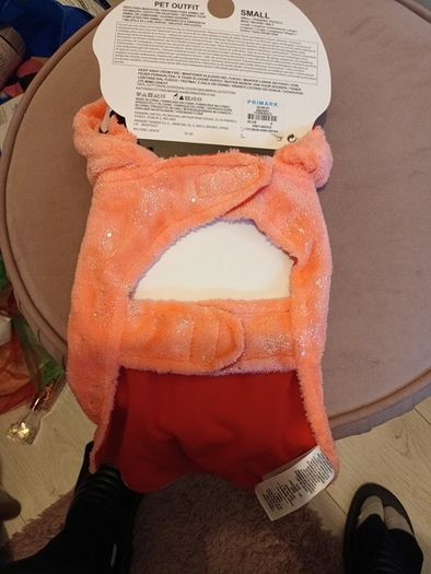 Furry dog coat