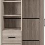 Oliver 1 Door 3 Drawer Open Shelf Image 2