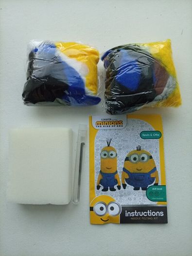Needle Felting kit "Minions"