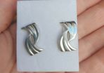 silver earrings