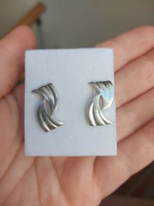 silver earrings