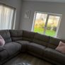 EZ living Isabelle- taupe fabric reclining corner sofa Image 2