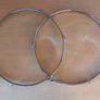 x2 drum hoops chrome over steel triple flange 14 inch 6 lug Image 3