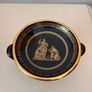 Vintage Greek Ceramic Candle Holder/Dish - Spates Keramik 24K Gold Image 9