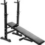 _Multi Function Folding Weight Training Bench Adjustable Barbell Image 3