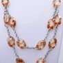 Vintage Sterling Silver Crystal Beaded Necklace (L16,5" - 30,33g) Image 3