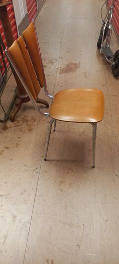 French kitchen chairs set of 4 circa 1960 in ok condition priced to sell