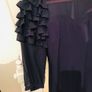 Stunning French Navy Ruffle Sleeve Dress size 6 Image 5