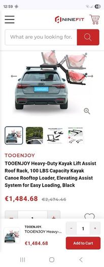 Kayak  roof rack tooenjoy