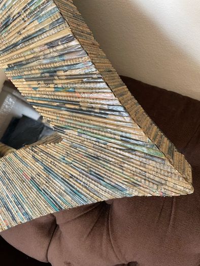 Discontinued Large Cohen Mirror Habitat Recycled Magazine Mirror